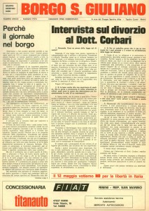FOI DE BORGH MAGGIO 1974